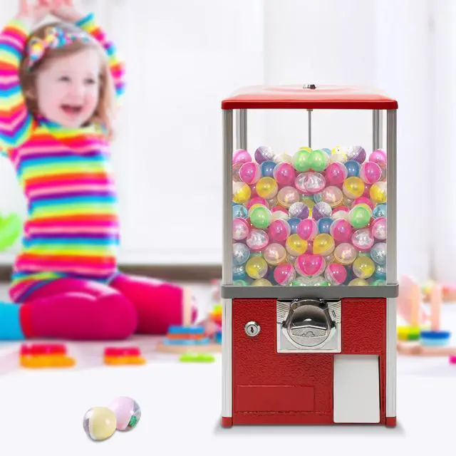 Alt view image 6 of 6 - Vending Machine, 1.77-1.97 Inch Spherical Capsule Candy Dispenser Store Bulk Vending Machine Vintage Style Gumball Machine for Game Stores, Retail Stores, Amusement Parks (Red)