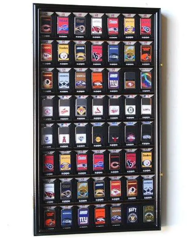 Alt view image 4 of 6 - 56 Zippo Lighter Display Case Cabinet Holder Rack for displaying in Retail Box