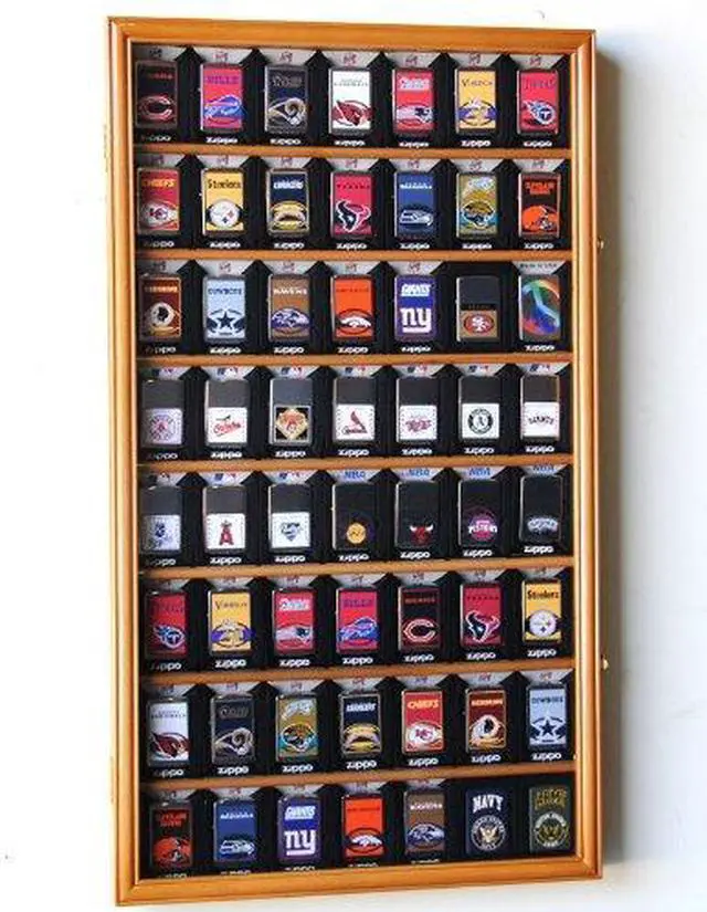 Alt view image 2 of 6 - 56 Zippo Lighter Display Case Cabinet Holder Rack for displaying in Retail Box