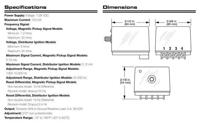 Alt view image 5 of 5 - SS300-12 Electronic Speed Switch (20700166)
