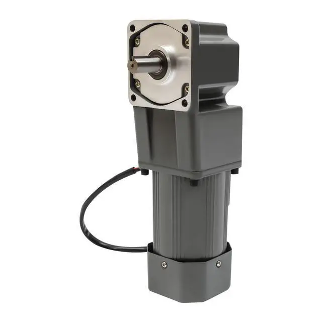 Alt view image 3 of 6 - 120W 110V Electric Geared Motor, High Torque AC Motor, High Torque 90° Right Angle Output Motorr, with Variable Speed Adjustable Controller Governor, 45RPM 1:30 (30K) Variable Speed Motorr