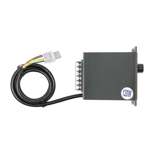 Alt view image 5 of 6 - 120W 110V Electric Geared Motor, High Torque AC Motor, High Torque 90° Right Angle Output Motorr, with Variable Speed Adjustable Controller Governor, 45RPM 1:30 (30K) Variable Speed Motorr
