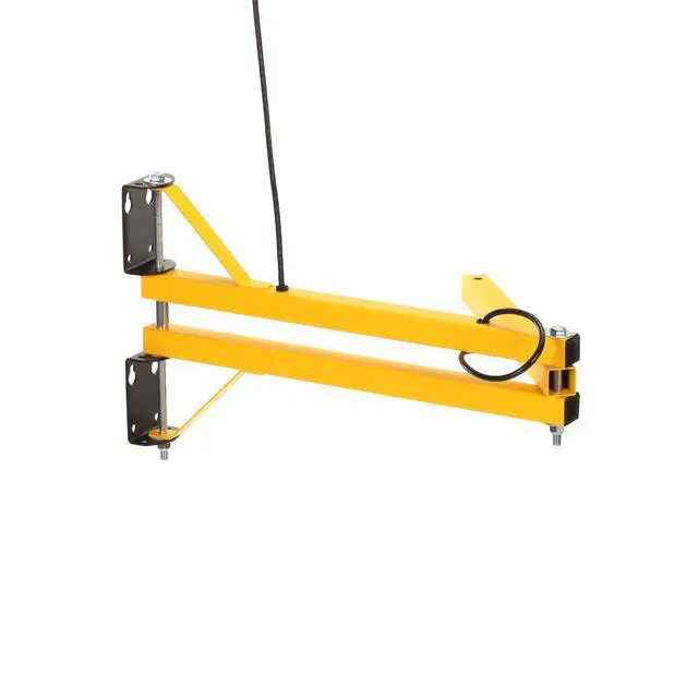 Alt view image 3 of 6 - TPI Corporation 40-LDA Loading Dock Arm 40" Reach Dual Square 1-1/2 inch Steel Tubing, 120V, with Two Embedded outlets, Safety Yellow