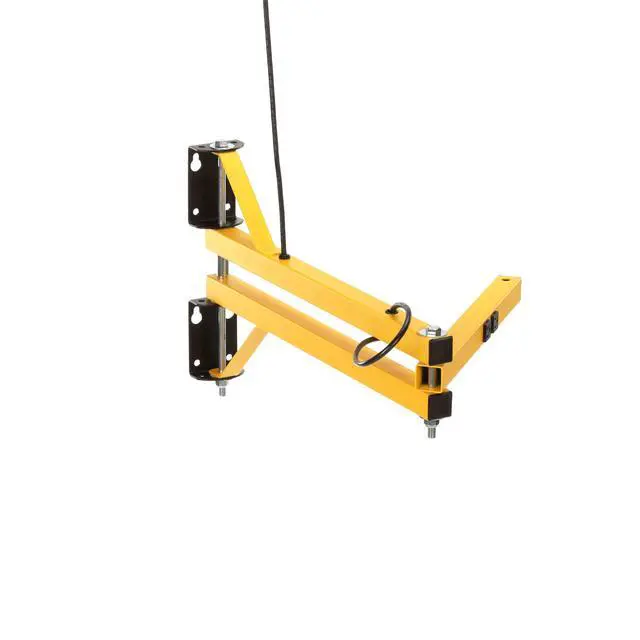 Alt view image 4 of 6 - TPI Corporation 40-LDA Loading Dock Arm 40" Reach Dual Square 1-1/2 inch Steel Tubing, 120V, with Two Embedded outlets, Safety Yellow
