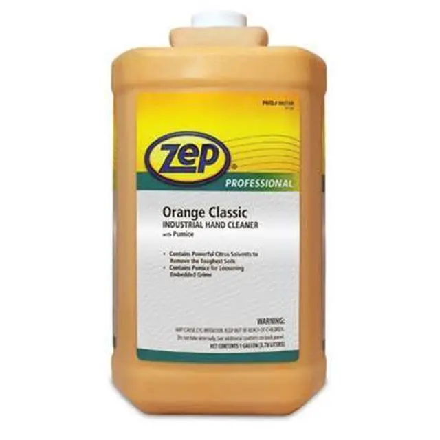 Alt view image 2 of 6 - Zep Orange Classic Industrial Hand Cleaner with Pumice - 1 Gal (Case of 4) - 1046475 - Powerful Formula, Pumice Loosens Embedded Grime, Skin-Conditioning Mosisturizers Prevent Dry Hands