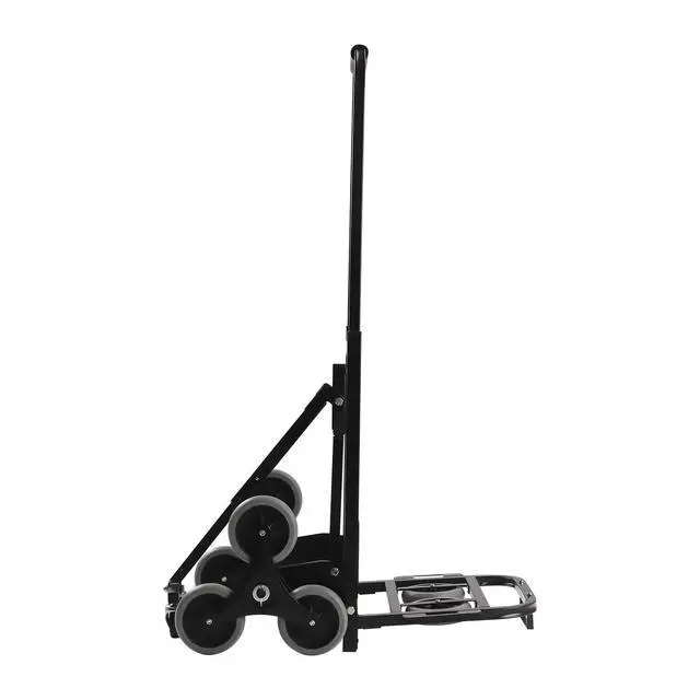 Alt view image 6 of 6 - Hand Truck Dolly, Industrial Strength 550/330 Pound Weight Capacity, Heavy Duty Folding Dolly for Moving with Collapsible Wheels and Telescoping Handle, Stair Climbing Cart (Black, 550 LB Capacity)