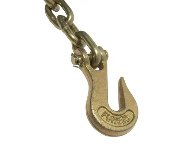 Alt view image 5 of 6 - 1/2 Inch x 20 FT Grade 70 Binder Chain with Clevis Grab Hooks | G70 Transport Tow Chain - 11,300 Lbs Working Load Limit | Premium Cargo Control for Flatbed Truck and Trailer | Logging
