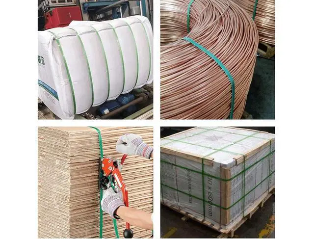 Alt view image 2 of 4 - Yellow PET Strapping Roll - 1/2" x.020" x 7200', 16" x 6" Core Size, 600 lbs Breaking Strength - UV, Water and Rust Resistance - Affordable and Lightweight Poly Strapping (1 Coil/Box)