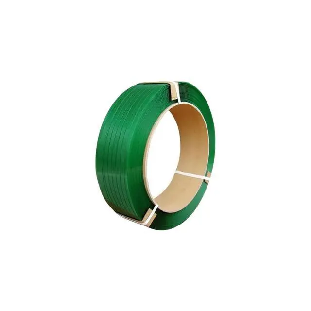 Alt view image 4 of 4 - Yellow PET Strapping Roll - 1/2" x.020" x 7200', 16" x 6" Core Size, 600 lbs Breaking Strength - UV, Water and Rust Resistance - Affordable and Lightweight Poly Strapping (1 Coil/Box)