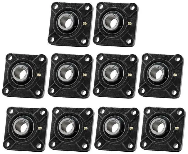 Main image of UCF209-26 Square Flange Bearing 1-5/8" Bore, 4-Bolt Self-Aligning, Solid Base, Heavy Duty (Qty 10)