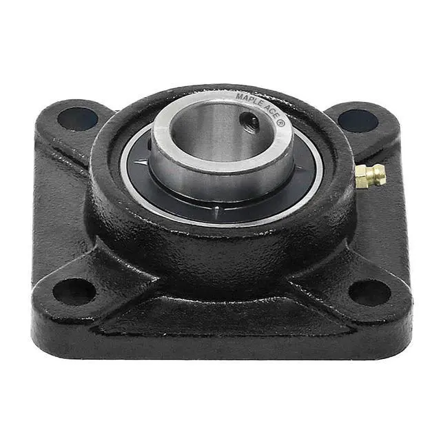 Alt view image 4 of 5 - UCF209-26 Square Flange Bearing 1-5/8" Bore, 4-Bolt Self-Aligning, Solid Base, Heavy Duty (Qty 10)