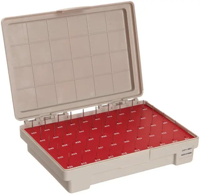 Main image of Steel Go Pin Gage Set, Tolerance Class ZZ, 0.0110 - 0.0600" Gage Diameter (Set of 50)