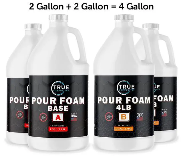 Alt view image 2 of 6 - 4lb Boat Pour Foam Kit, 4 Gallon | Closed-cell foam for flotation, buoyancy, insulation & filling