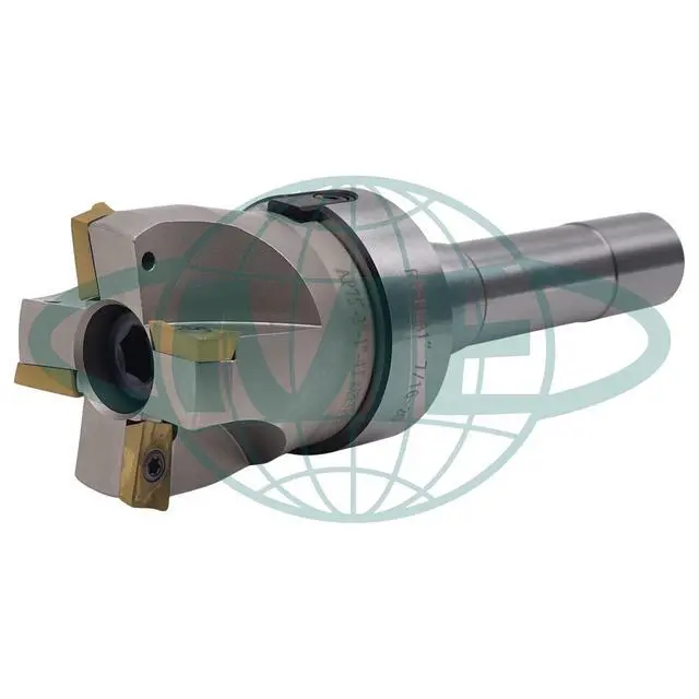 Alt view image 2 of 5 - CME 2" 75° Indexable Face Mill w/ R8 Arbor, APKT1604 Inserts Included, 4 Flutes