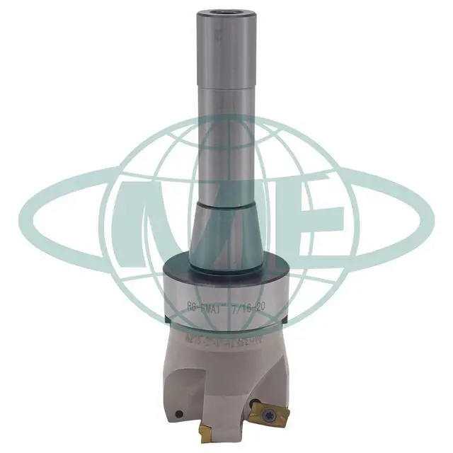 Alt view image 5 of 5 - CME 2" 75° Indexable Face Mill w/ R8 Arbor, APKT1604 Inserts Included, 4 Flutes