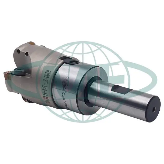 Alt view image 3 of 5 - CME 2" 90° Indexable Face Mill w/ 3/4" Weldon Shank Arbor, RCKT1204 Inserts Included, 4 Flutes