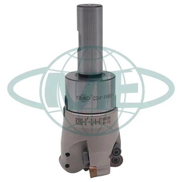 Alt view image 5 of 5 - CME 2" 90° Indexable Face Mill w/ 3/4" Weldon Shank Arbor, RCKT1204 Inserts Included, 4 Flutes
