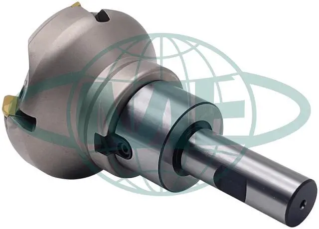 Alt view image 3 of 5 - CME 2-1/2" 45° Indexable Face Mill w/ 3/4" Weldon Shank Arbor, SEAN42 Inserts Included, 4 Flutes