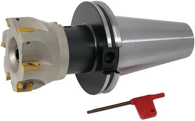 Main image of CME 3" 90° Indexable Face Mill w/ CAT50 Arbor, APKT1604 Inserts Included, 6 Flutes
