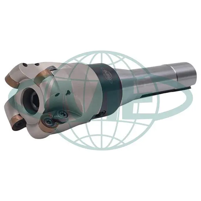 Alt view image 2 of 5 - CME 2" 90° Indexable Face Mill w/ R8 Arbor, RCKT1204 Inserts Included, 4 Flutes