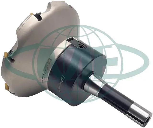 Alt view image 3 of 5 - CME 6" 45° Indexable Face Mill w/ R8 Arbor, SEAN42 Inserts Included, 7 Flutes