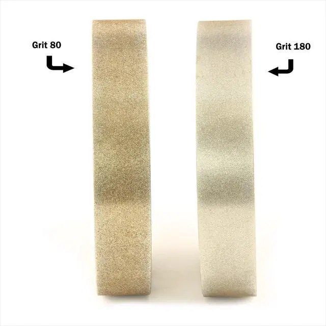 Alt view image 2 of 2 - 8" CBN Grinding Wheel, 80 Grit, 1.5" Wide, 5/8" Bore, for Sharpening High Speed Steel Tools