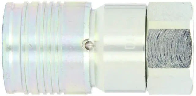Alt view image 2 of 2 - 5HTF6 Steel Flush Face Hydraulic Quick-Connect Fitting, Coupler, 5/8" Coupling x 3/4"-14 NPTF