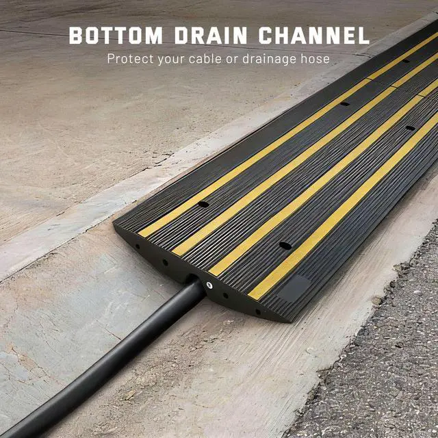 Alt view image 5 of 6 - Driveway Curb Ramp Low Profile Car Ramp 2.6" Rise Garage Sidewalk 2 Pack