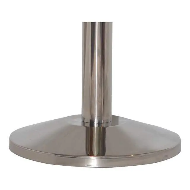 Alt view image 5 of 6 - CCW Series RBB-100- Set of 2 Stanchion Retractable Belt Barriers- Easy to Assemble, No Tools Required (10 Foot Belt, Green Belt with Polished Stainless Steel Post)
