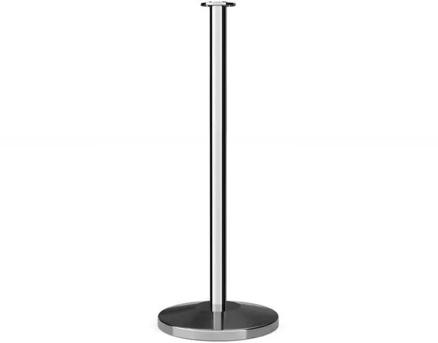 Main image of Cline Post and Rope Stanchion, Sloped Base, (Polished Stainless Steel Post, Flat Top)