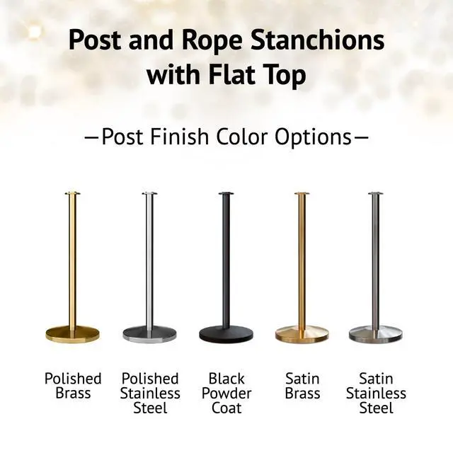 Alt view image 4 of 6 - Cline Post and Rope Stanchion, Sloped Base, (Polished Stainless Steel Post, Flat Top)