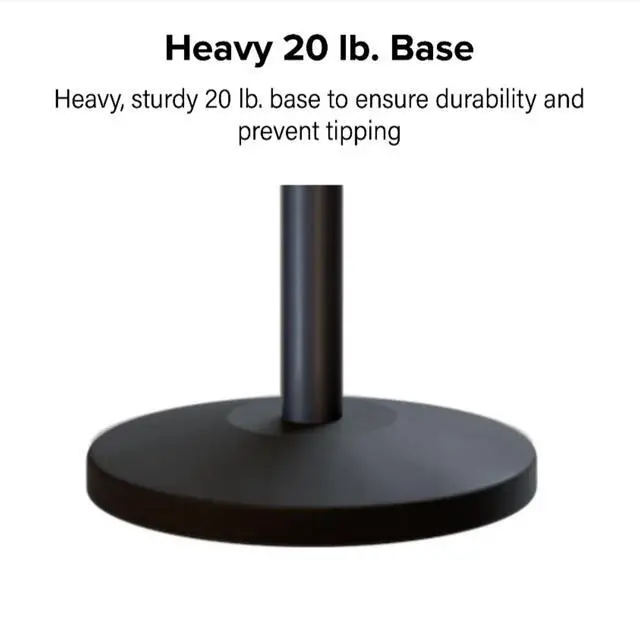 Alt view image 6 of 6 - Cline Post and Rope Stanchion, Sloped Base, (Polished Stainless Steel Post, Flat Top)