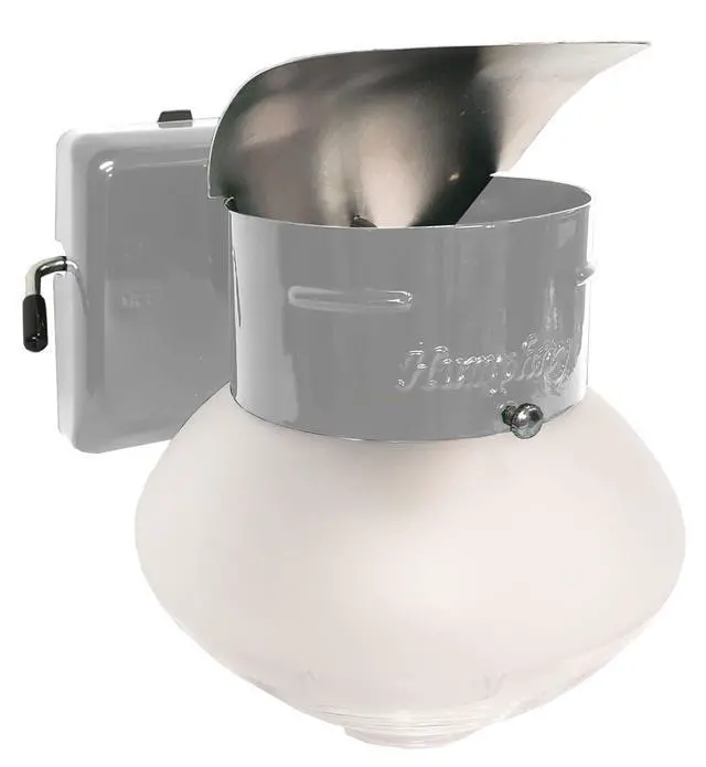 Alt view image 2 of 2 - Humphrey 9PG Propane Indoor Gas Light, Pebble Gray Pre-Formed Mantle