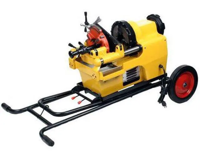 Alt view image 3 of 6 - 7090 Pipe Threading Machine Transport Cart with 10" Wheels
