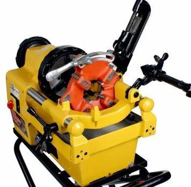 Alt view image 5 of 6 - 7090 Pipe Threading Machine Transport Cart with 10" Wheels