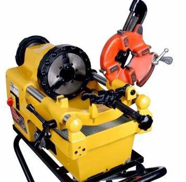 Alt view image 6 of 6 - 7090 Pipe Threading Machine Transport Cart with 10" Wheels