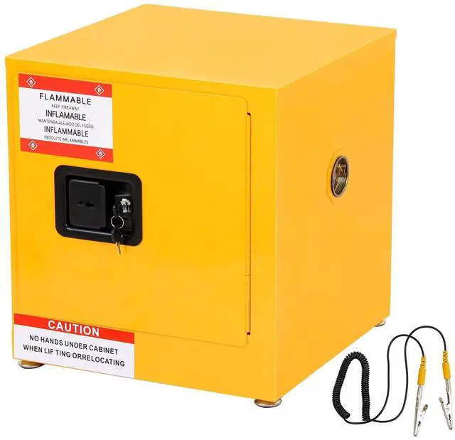 Main image of 17x17x18 inch Double-Walled Fire Safety Cabinet, Heavy Duty Steel with Air Isolation Layer, Ideal for Secure Storage of Flammable Materials in Industrial and Home Use