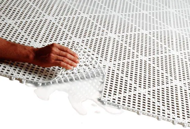 Alt view image 4 of 6 - ® 3'x4' Interlocking Sheet (Yellow) - Patio, Lanai & Pool Deck Flooring
