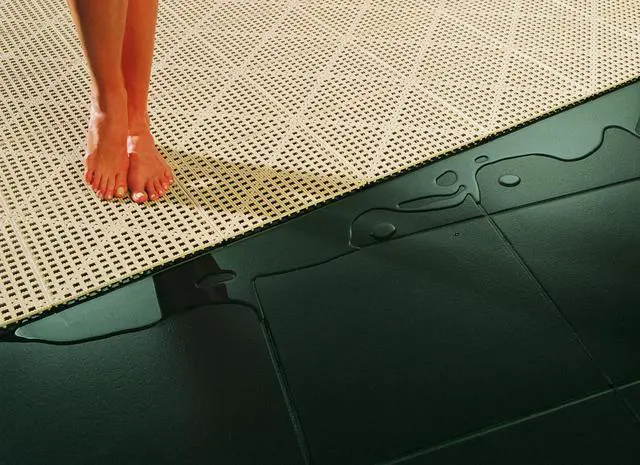 Alt view image 6 of 6 - ® 3'x4' Interlocking Sheet (Yellow) - Patio, Lanai & Pool Deck Flooring