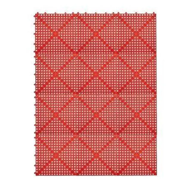 Main image of ® 3'x4' Interlocking Sheet (Red) - Patio, Lanai & Pool Deck Flooring