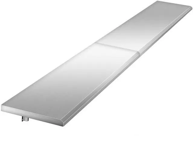 Main image of Folding Concession Shelf 96L X 12W Inch, Stainless Steel Drop Down Folding Serving Food Shelf Stand Serving for Concession Window