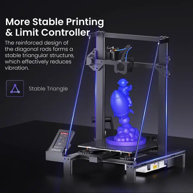 Alt view image 6 of 6 - LK5 Pro 3D Printer+Dual Z-Axis Kit 11.8x11.8x15.7in Large Printing Size with Resume Printing FDM 3D Printer Fully Open Source Motherboard Upgrade TMC 2209,95% Pre-Assembled Ideal for Beginners