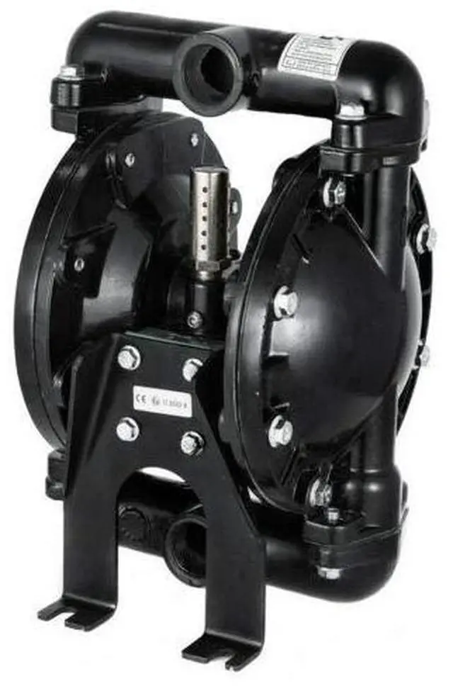 Alt view image 3 of 6 - Air-Operated Double Diaphragm Pump QBY4-25L 1 inch Inlet Outlet 120PSI 150 Petroleum Fluids 35GPM Aluminum for Chemical Industrial Use