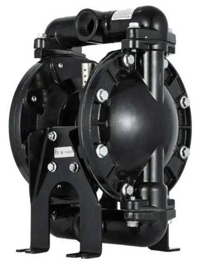 Alt view image 4 of 6 - Air-Operated Double Diaphragm Pump QBY4-25L 1 inch Inlet Outlet 120PSI 150 Petroleum Fluids 35GPM Aluminum for Chemical Industrial Use