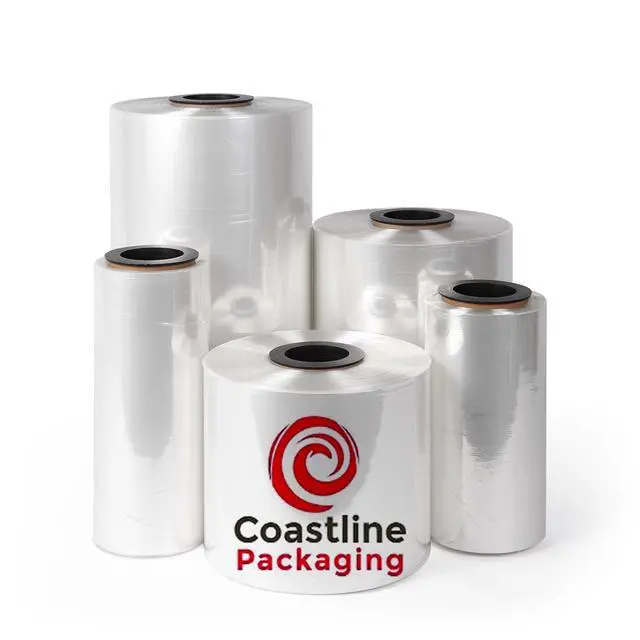 Alt view image 2 of 4 - Coastline Packaging 22" 100 Gauge 2625 Feet Center Fold Polyolefin Heat Shrink Wrap Film Roll