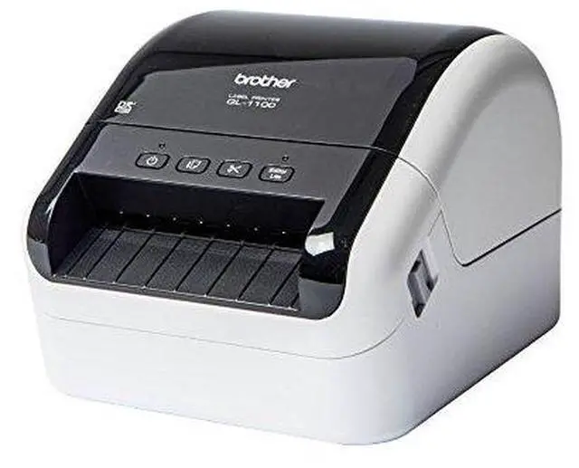 Alt view image 2 of 6 - QL-1100 Label Maker, USB 2.0, Shipping & Barcode Label Printer, Desktop, Up to 4 inch Wide Labels, Includes 41 x Large Shipping Labels & 62mm Continuous Tape Roll, UK Plug