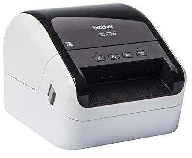 Alt view image 3 of 6 - QL-1100 Label Maker, USB 2.0, Shipping & Barcode Label Printer, Desktop, Up to 4 inch Wide Labels, Includes 41 x Large Shipping Labels & 62mm Continuous Tape Roll, UK Plug