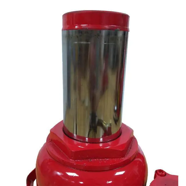 Alt view image 5 of 6 - Bottle Jack 50 Ton Air Pneumatic Hydraulic Bottle Jack 110000LBS with Manual Hand Pump for Automotive Car Truck Travel Trailer Repair Shop Lift Tool Red