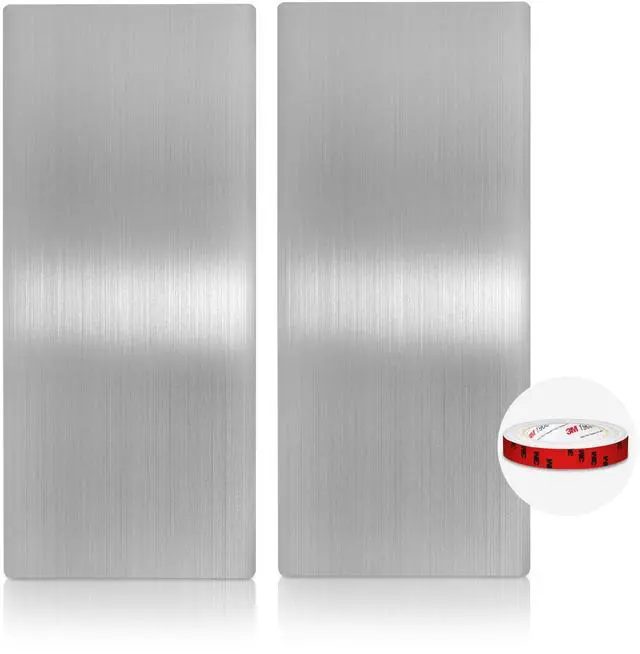 Main image of Stainless Steel Wall Protector for Commercial Bathroom Kitchen & Office with 3M Adhesive, Easy to Clean, Heat & Water Resistant, 31.8 x 15.8 2 Pack