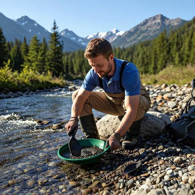 Alt view image 6 of 6 - Complete Gold Mining Kit with Sluice Box and Bucket Classifier | Portable Sluice Box Breaks Down into 24-Inch Sections for Easy Transport